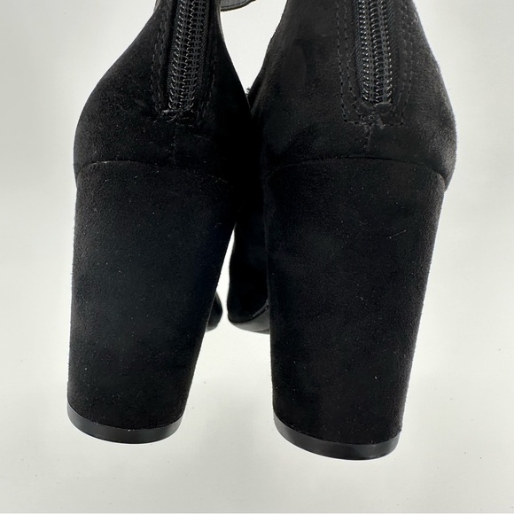 A new day womens heels size 7 black faux suede punk steampunk - Picture 8 of 11